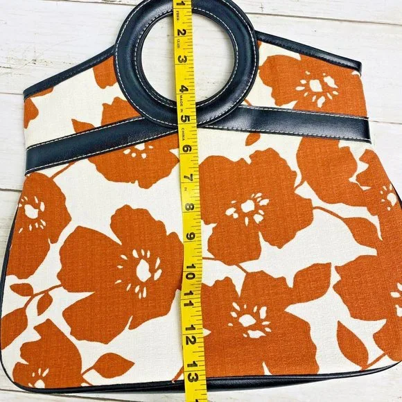 Old Navy Floral Clutch - Orange and Black - Picture 8 of 10